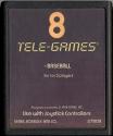 Baseball Atari cartridge scan