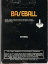 Baseball Atari cartridge scan