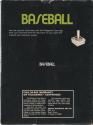 Baseball Atari cartridge scan
