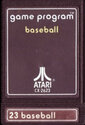 Baseball Atari cartridge scan