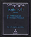 Basic Math Atari cartridge scan