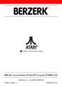 Berzerk Atari instructions