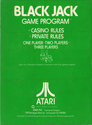 Blackjack Atari cartridge scan