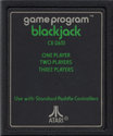 Blackjack Atari cartridge scan
