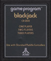 Blackjack Atari cartridge scan