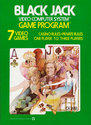 Blackjack Atari cartridge scan
