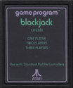 Blackjack Atari cartridge scan