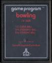 Bowling Atari cartridge scan