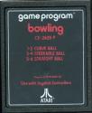 Bowling Atari cartridge scan