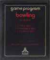 Bowling Atari cartridge scan