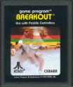 Breakout Atari cartridge scan