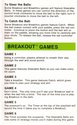 Breakout Atari instructions