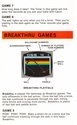 Breakout Atari instructions