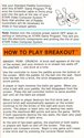 Breakout Atari instructions