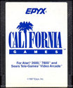 California Games Atari cartridge scan