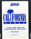 California Games Atari cartridge scan