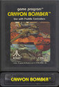 Canyon Bomber Atari cartridge scan