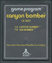 Canyon Bomber Atari cartridge scan
