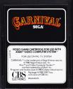 Carnival Atari cartridge scan