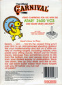 Carnival Atari cartridge scan