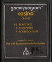 Casino Atari cartridge scan