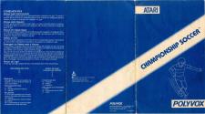 Championship Soccer (Futebol) Atari instructions