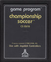 Championship Soccer Atari cartridge scan