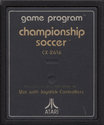 Championship Soccer Atari cartridge scan