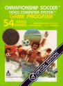 Championship Soccer Atari cartridge scan