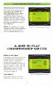 Championship Soccer Atari instructions