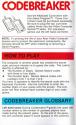 Codebreaker Atari instructions