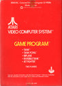 Combat Atari cartridge scan