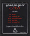 Combat Atari cartridge scan