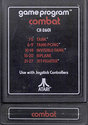 Combat Atari cartridge scan