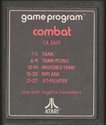 Combat Atari cartridge scan