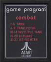 Combat Atari cartridge scan