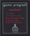 Combat Atari cartridge scan