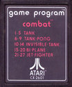 Combat Atari cartridge scan