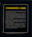 Commando Raid Atari cartridge scan