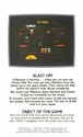 Cosmic Creeps Atari instructions