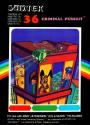 Criminal Persuit Atari cartridge scan