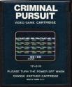 Criminal Pursuit Atari cartridge scan