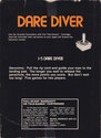 Dare Diver Atari cartridge scan