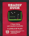 Deadly Duck Atari cartridge scan