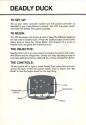 Deadly Duck Atari instructions