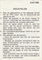 Activision Decathlon (The) Atari instructions