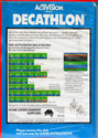 Activision Decathlon (The) Atari cartridge scan