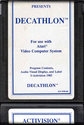 Activision Decathlon (The) Atari cartridge scan