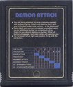 Demon Attack Atari cartridge scan