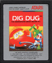 Dig Dug Atari cartridge scan